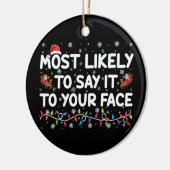 Am wahrscheinlichsten zu Ihrem Gesicht lustige Wei Keramik Ornament (Links)