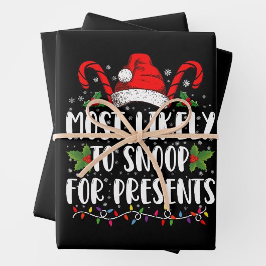 Am wahrscheinlichsten zu snoop für die Gegenwart F Geschenkpapier Set (Beispiel)