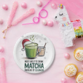 Am wahrscheinlichsten zu trinken Matcha statt Eggn Pappteller (Party)