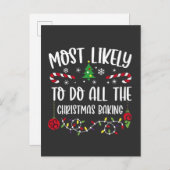 Am wahrscheinlichsten zu tun, alle Weihnachtsbäcke Ankündigungspostkarte (Vorne/Hinten)