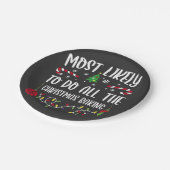 Am wahrscheinlichsten zu tun, alle Weihnachtsbäcke Pappteller (Schrägansicht)