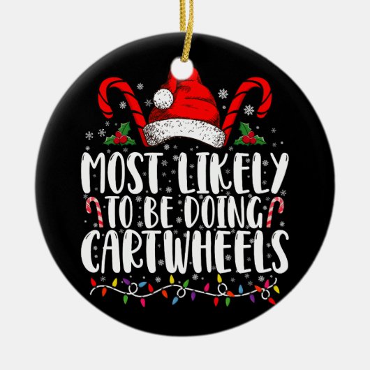 Am wahrscheinlichsten zu tun Cartwheels Matching X Keramik Ornament (Vorne)