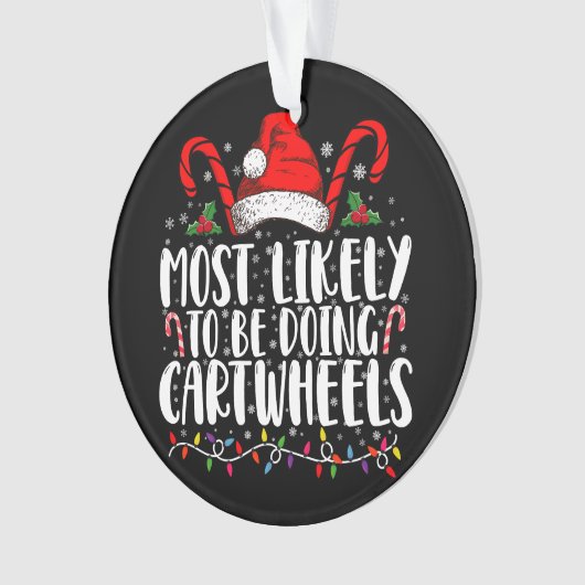 Am wahrscheinlichsten zu tun Cartwheels Matching X Ornament (Vorderseite)