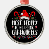 Am wahrscheinlichsten zu tun Cartwheels Matching X Ornament Aus Metall (Vorne)