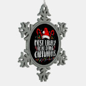 Am wahrscheinlichsten zu tun Cartwheels Matching X Schneeflocken Zinn-Ornament (Links)