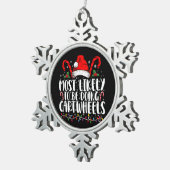 Am wahrscheinlichsten zu tun Cartwheels Matching X Schneeflocken Zinn-Ornament (Rechts)