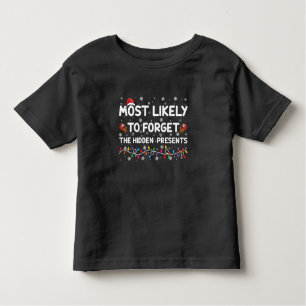 Am wahrscheinlichsten zu vergessen, die versteckte kleinkind t-shirt