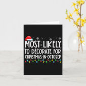 Am wahrscheinlichsten zu Weihnachten im Oktober X Karte (Gelbe Blume)