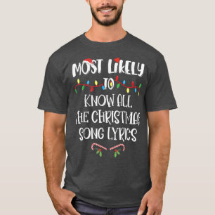 Am wahrscheinlichsten zu Weihnachten kennen alle W T-Shirt