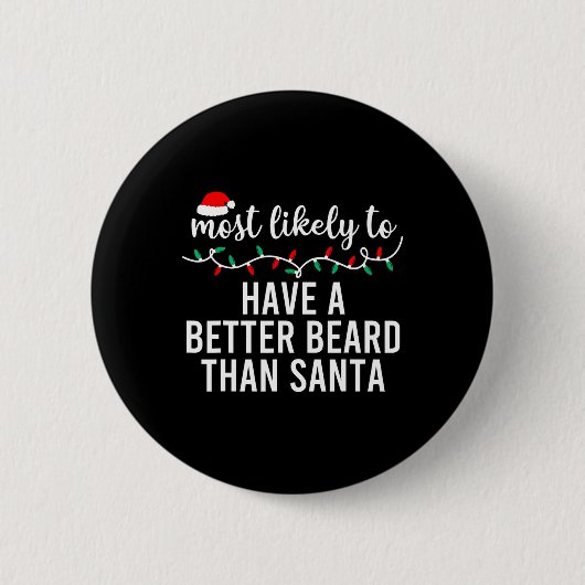 Am wahrscheinlichsten zu Weihnachten Matching Fami Button (Vorderseite)