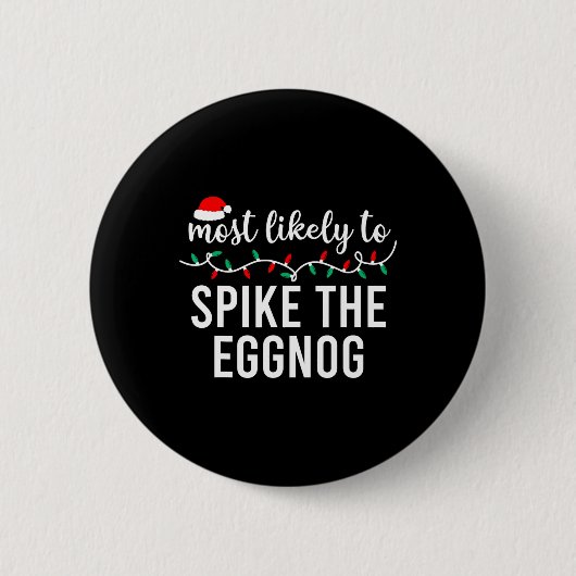 Am wahrscheinlichsten zu Weihnachten Matching Fami Button (Vorderseite)