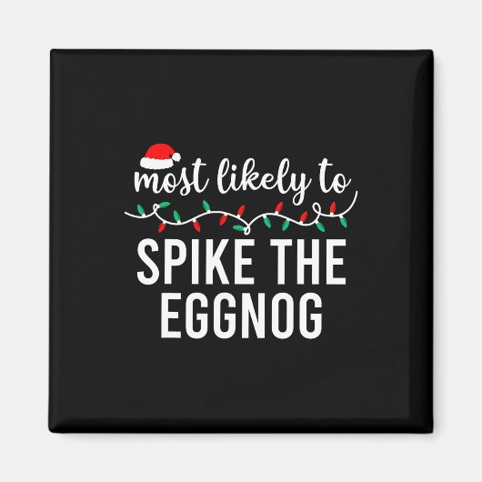 Am wahrscheinlichsten zu Weihnachten Matching Fami Magnet (Vorne)