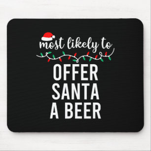 Am wahrscheinlichsten zu Weihnachten Matching Fami Mousepad