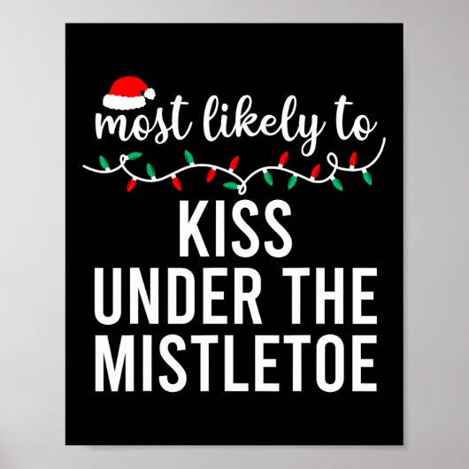 Am wahrscheinlichsten zu Weihnachten Matching Fami Poster (Vorne)