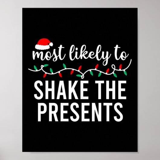 Am wahrscheinlichsten zu Weihnachten Matching Fami Poster (Vorne)