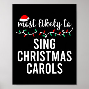 Am wahrscheinlichsten zu Weihnachten Matching Fami Poster