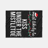 Am wahrscheinlichsten zu Weihnachten Shirt Matchin Fleecedecke (Vorderseite (Horizontal))