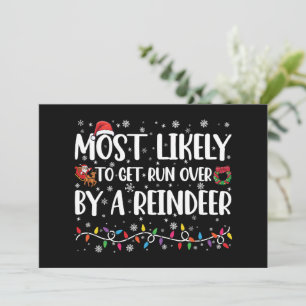 Am Wahrscheinlichsten Zu Weihnachten Von Einem Ren Einladung