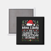 Am wahrscheinlichsten zu Weihnachtsliedern zu tanz Magnet (Vorderseite/Rückseite)