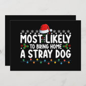 Am wahrscheinlichsten, Zuhause einen strammen Hund Einladung (Vorne/Hinten)