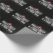 Am wahrscheinlichsten, Zuhause einen strammen Hund Geschenkpapier (Ecke)