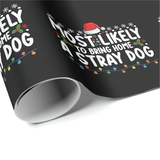 Am wahrscheinlichsten, Zuhause einen strammen Hund Geschenkpapier (Rolleneckpunkt)