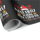 Am wahrscheinlichsten, Zuhause einen strammen Hund Geschenkpapier (Rolleneckpunkt)