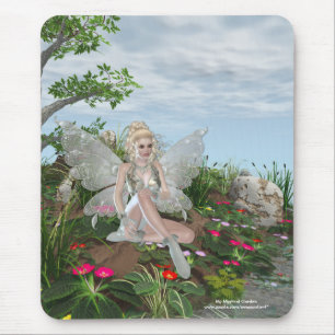 Am Wasser-Rand - Fee u. Blumen durch das Wasser Mousepad