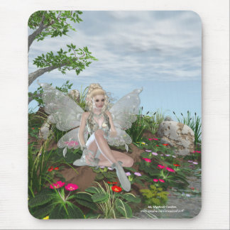 Am Wasser-Rand - Fee u. Blumen durch das Wasser Mousepad