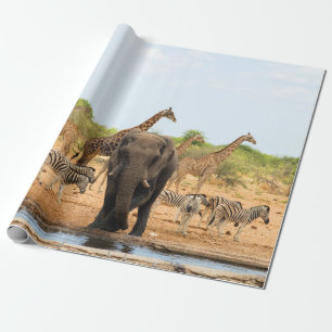 Am waterhole geschenkpapier