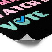 Am weiblich beobachten, wie ich abstimme poster (Ecke)