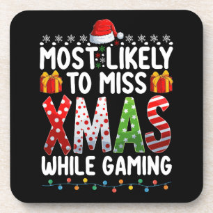 Am Weihnachten beim Spielen am wahrscheinlichsten Getränkeuntersetzer