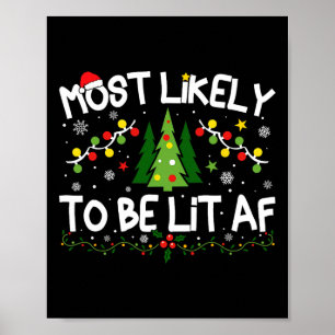 Am Weihnachten wahrscheinlich am meisten angezünde Poster