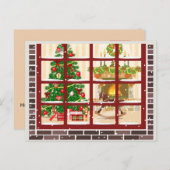 Am Weihnachtsabend einklemmen Feiertagspostkarte (Vorne/Hinten)