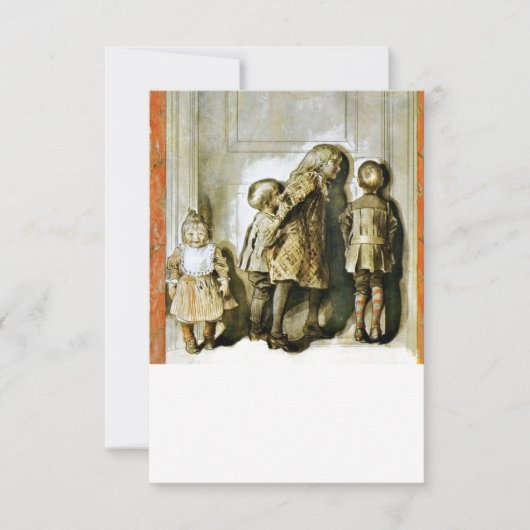 Am Weihnachtsabend hören Einladung (Vorderseite)