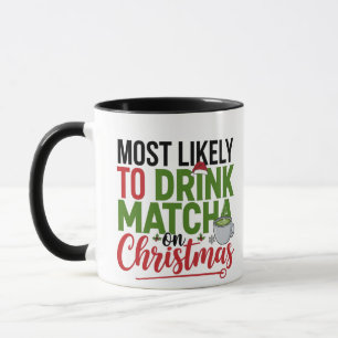 Am Weihnachtstag Matcha trinken wahrscheinlich Tasse