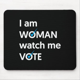 Am Women Watch Me Vote 2024 Blue Wave Vote Mousepad