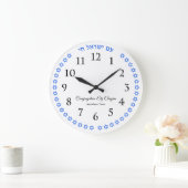 Am Yisrael Chai Add Name der Synagoge-Kongregation Große Wanduhr (Zuhause)