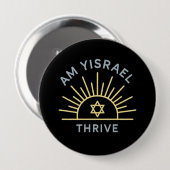 Am Yisrael Thrive Pin Button (Vorne & Hinten)