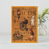 Am Zirkus Einladung (Stehend Vorderseite)