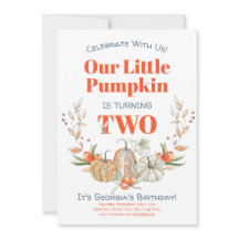 Am zweiten Geburtstag unser kleiner Pumpkin Wasser