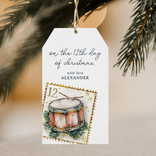 Am zwölften Weihnachtstag Geschenkanhänger