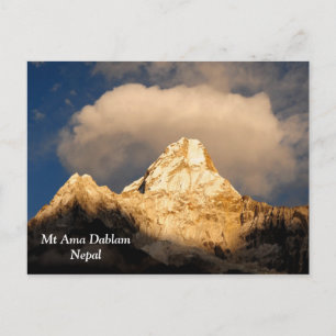 Ama Dablam Crowning Glory Postkarte