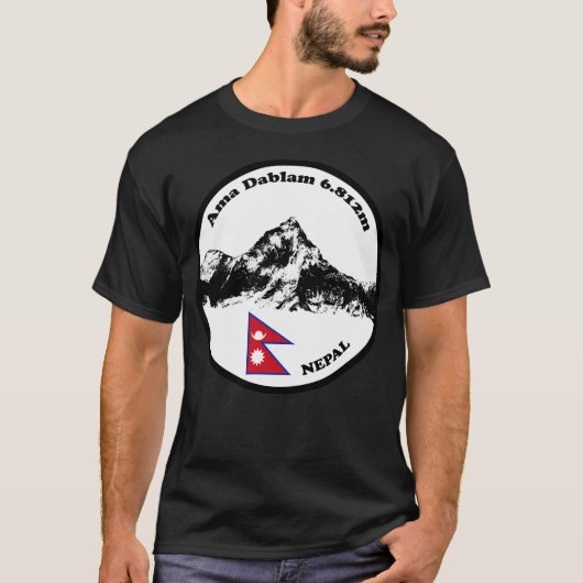 Ama Dablam (Großes Logo) T-Shirt (Vorderseite)