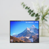 Ama Dablam, House, Everest Trail Views - Nepal Postkarte (Stehend Vorderseite)