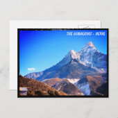 Ama Dablam, House, Everest Trail Views - Nepal Postkarte (Vorne/Hinten)