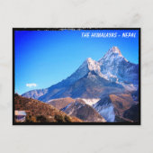 Ama Dablam, House, Everest Trail Views - Nepal Postkarte (Vorderseite)