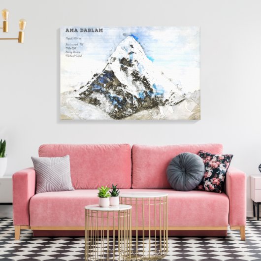 Ama Dablam Leinwanddruck (Insitu (Wohnzimmer))