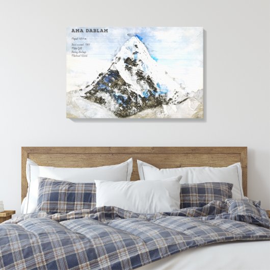 Ama Dablam Leinwanddruck (Insitu (Schlafzimmer))