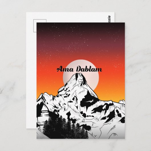 Ama Dablam Nepal Postkarte (Vorne/Hinten)